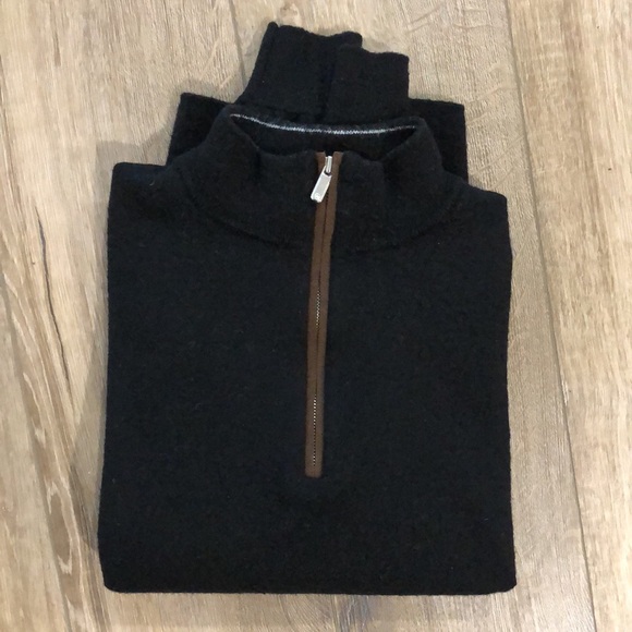 PETER MILLAR ‘Autumn Crest’ Merino Wool & Lyocell 1/4 Zip Sweater - Picture 6 of 9